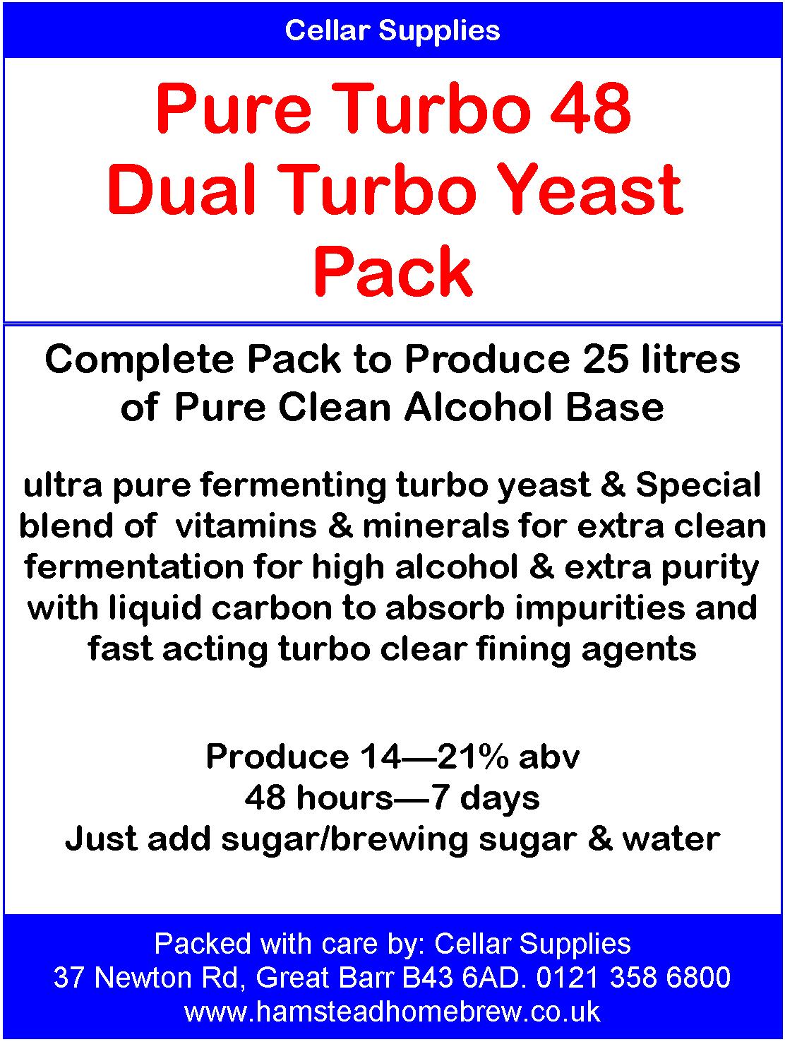 High Alcohol Yeast Packs